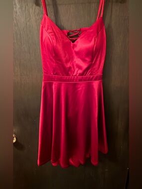 Red City Vibe mini dress, simple but flirty and fun, Size 11
